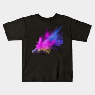 Blast of Colors: Powder Explosion Kids T-Shirt